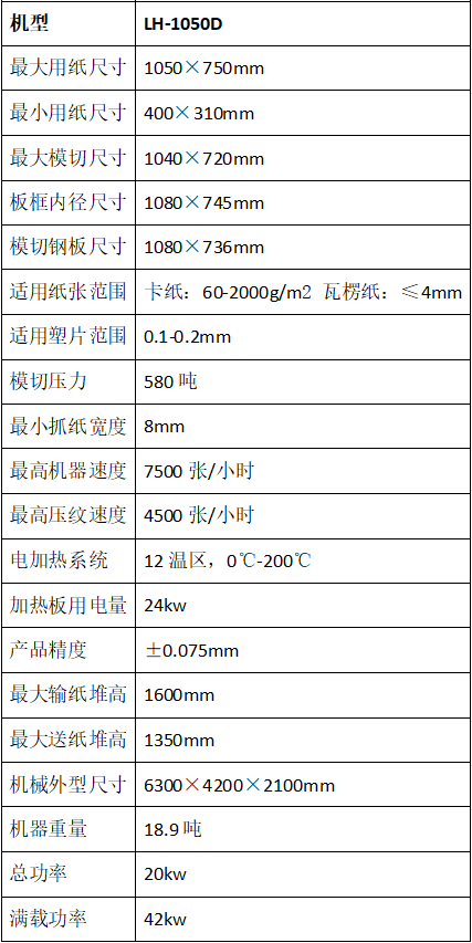 LH-1050D全自動(dòng)深壓紋模切機(jī)