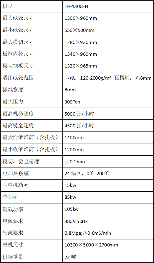 LH-1300FH全自動(dòng)燙金模切機(jī)